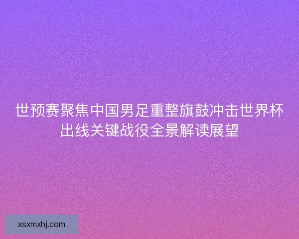 世预赛聚焦中国男足重整旗鼓冲击世界杯出线关键战役全景解读展望